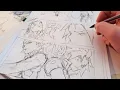 Sketching Full Manga Page Anime Manga Drawing
