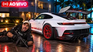 NOITE PROTEGENDO A PORSCHE GT3 RS DO RENATO!! 🔴ao vivo🔴