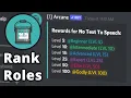 Free Discord Level Rank Roles Arcane Bot Setup