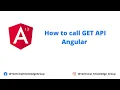 Angular 13 - How to call GET type API in Angular 13