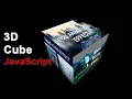3D Cube Rotate Animation using JavaScript Three js Cube Animation