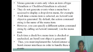 AWT Menu Bars Menu JAVA