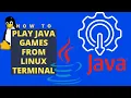 How to run a Java game from jar files in linux