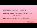 Function Module - Part 2