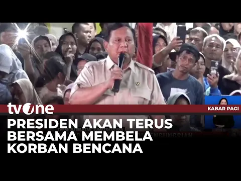 Tahun Baru di Pengungsian, Prabowo Tegaskan Komitmen Segera Bangun Rumah Warga Terdampak Bencana