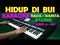 Download Lagu HIDUP DIBUI - D'lloyd | KARAOKE NADA WANITA, HD