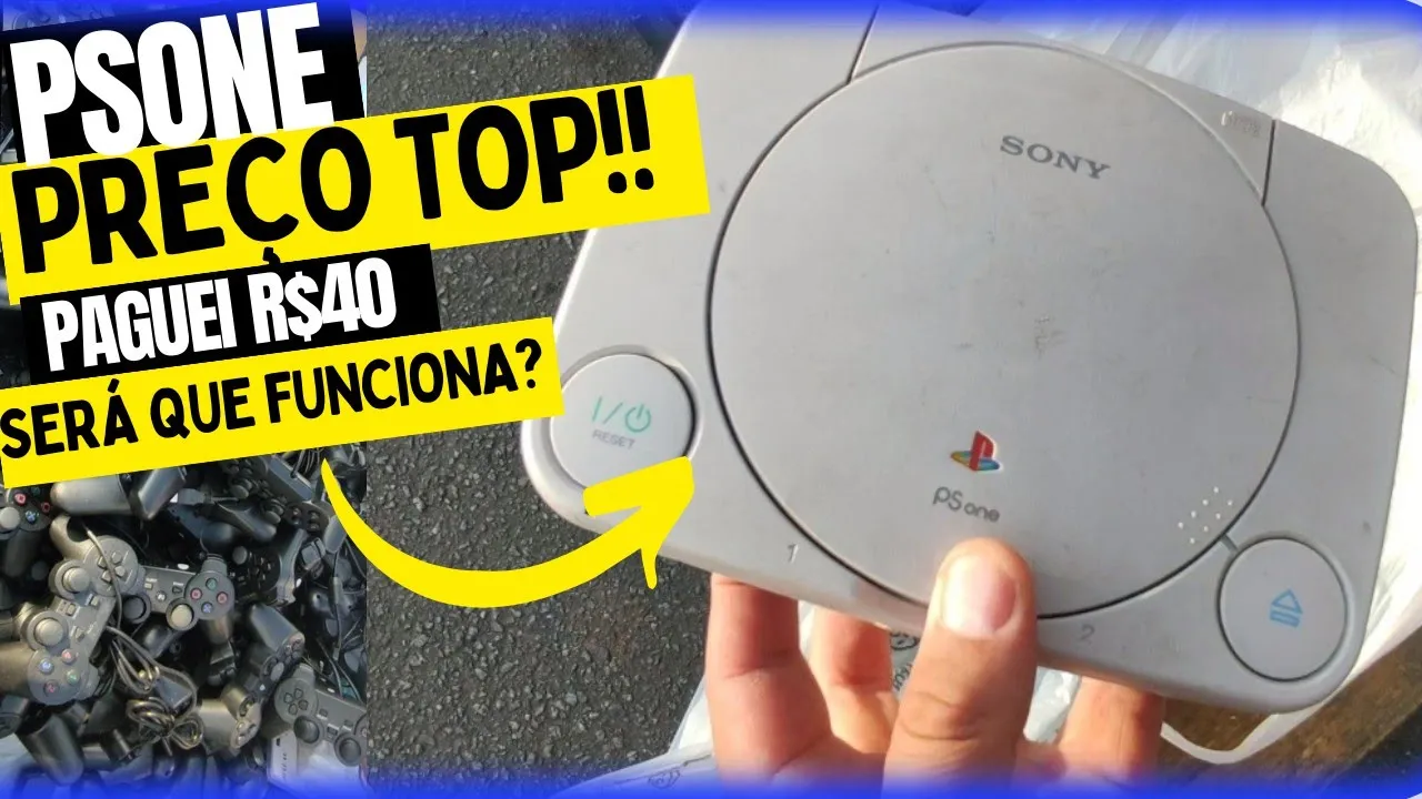 CAÇADA GAMER#240 - psone de R$40, x box 360, controles de PS3, bonecos Mario Bros e muito mais