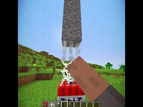 Minecraft Gravel TNT Firework Moment