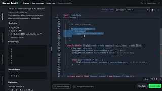 13 HackerRank Reverse a Linked List Step-by-Step Solution
