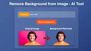 Full Stack Project AI Powered Image Background Remover Remove BG API