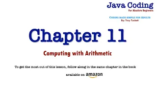 Java Coding for Absolute Beginners - Chapter 11