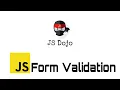 069 JavaScript Form Validation JS Dojo Myanmar Version