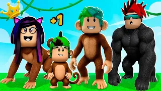 Nos CONVERTIMOS en UNA FAMILIA de SIMIOS en ROBLOX | Kori