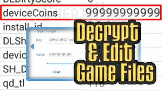 How to Decrypt and Edit Game Files on Android Unlimited Money Save Editor Tutorial