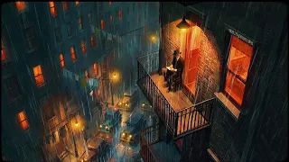 you're a lone detective on a rainy night atop L.A. | 2 hours of vintage jazz noir to relax