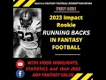 2023 Impact Rookie Running Backs for DYNASTY LEAGUES including Highlights Statistics and ADP