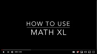 How to use MathXL