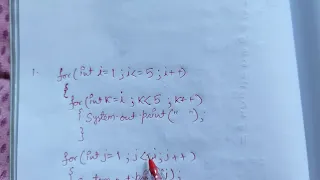 PATTERN PROGRAM USING NESTED LOOP ICSE CLASS 9 PART 2