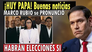 AL FIN BUENAS NOTICIAS Marco Rubios acaba de CONFIRMAR lo que pasara en VENEZUELA