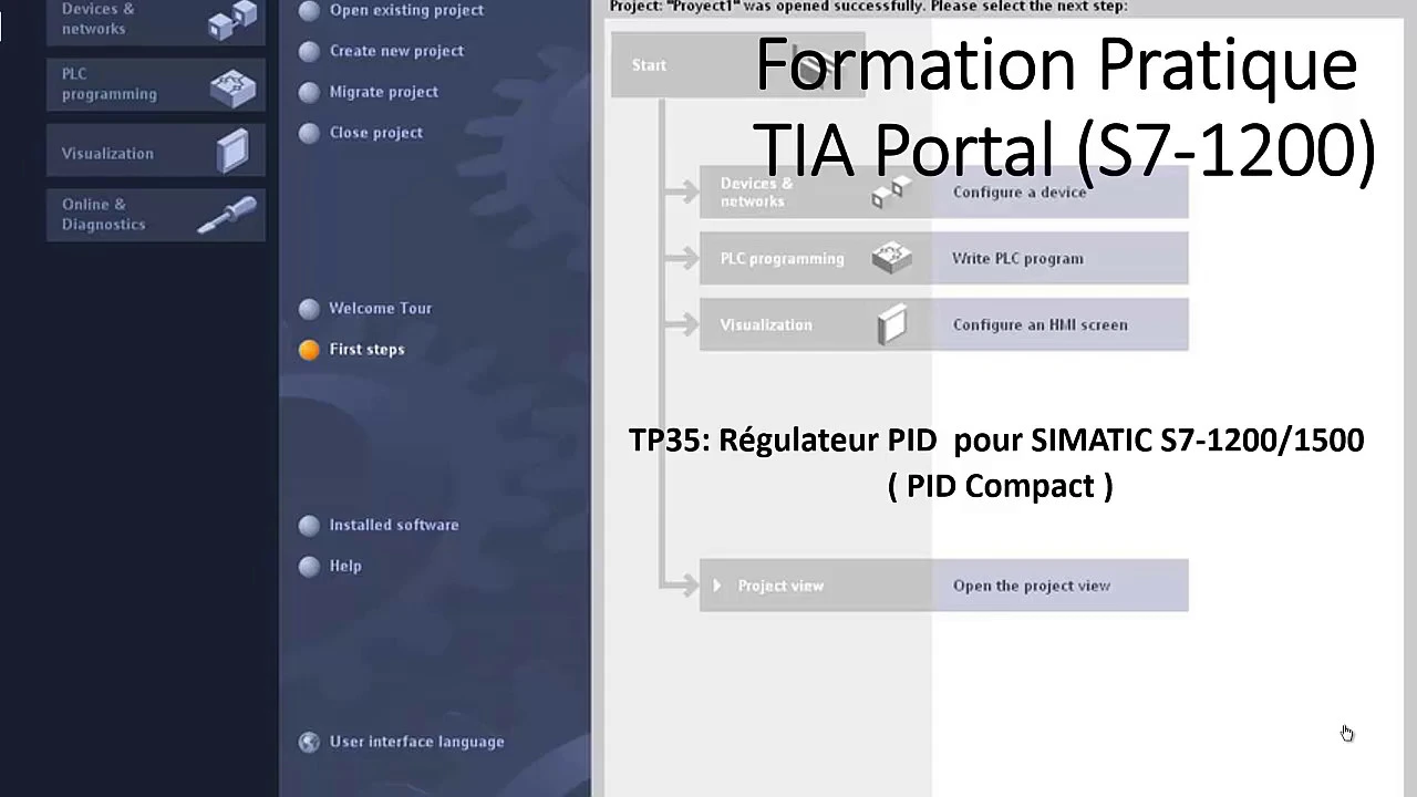 TIA PORTAL TP35: Régulateur PID pour SIMATIC S7-1200/1500 ( PID Compact )