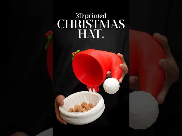 Gorro Navideño 3D – ¡Decoración y almacenamiento en uno! video thumbnail