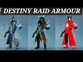 Destiny Showcasing ALL Warlock Raid Armour With Ornaments