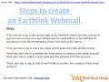 How to create an Earthlink Webmail