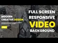 Fullscreen Responsive Background Fullscreen Background HTML5 CSS3 Code4Education