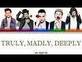 Lagu One Direction 'Truly, Madly, Deeply' Lyrics [Color Coded ENG_ESP]