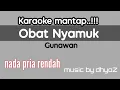 Karaoke Obat Nyamuk || gunawan Nada pria rendah || versi elkton