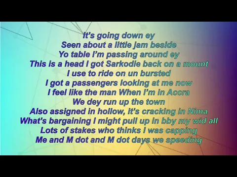 Download MP3 Sarkodie - Vibration ft. Vic Mensa ( Lyrics Video)