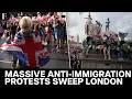 Download Lagu London: Cops Punched, Kicked At Anti-Immigration Rally; Musk, AfD Leader Address Protesters | N18G