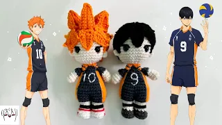 hinata u0026 kageyama haikyuu amigurumi progress vlog