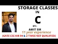 Storage Classes In C Auto Extern Static Register Storage Classes C Tutorial In Hindi part 2