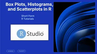How to Create Box Plots Histograms and Scatter Plots in R in under 4 minutes