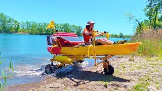 Building an Amphibious Vehicle to Explore Lakes - Full Build + Overnight Adventure