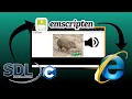 How to run an SDL2 C program in the browser with Emscripten