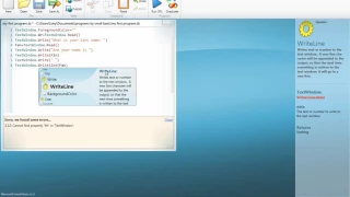 Microsoft Small Basic ep 1