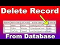 How to Delete data in php Crud Application in php sqli 2021