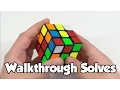 3x3 Walkthrough Solves CFOP - White Cross Cube Ed