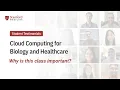 Why is this Class Important Cloud Computing for Biology and Healthcare