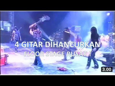 Download MP3 Penghancuran 4 Gitar Boomerang - Pelangi Live ( official live video )