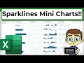 Excel Sparklines - Charts within Cells