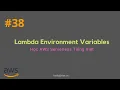 - Using Lambda Environment Variables Learn AWS Serverless in Vietnamese