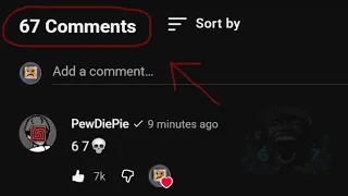 this video has only 67 comments.
