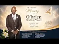 Funeral Service in Loving Memory for O brien Vassell