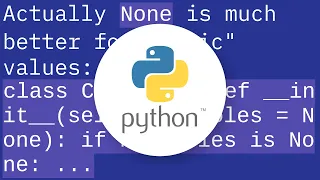 What is a clean pythonic way to implement multiple constructors