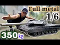 Lagu Homemade tank 1/6, full video, 350kg, full metal| rc action homemade