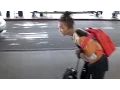 Jaden Smith Rolls Through LAX On A Scooter