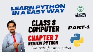 Class 8 Computer Chapter 7 Review Python Part 1 Easy Explanation